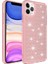 Apple iPhone 11 Pro Max Kılıf Köşe Korumalı Darbe Emici Airbagli Parlak Tasarımlı Snow Kapak Pembe 1