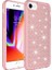 Apple iPhone SE 2022 / SE 2020 / 8 / 7 / 6 Uyumlu Kılıf Köşe Korumalı Darbe Emici Airbagli Parlak Tasarımlı Snow Kapak Pembe 1