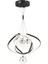 Balca 4'lü Siyah Krom 3 Renkli 84 Watt Ledli Kelebek Led Avize Top Avize Modern Oturma Odası, Koridor, Salon Led Avize 3