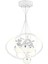 Balca 4'lü Beyaz Krom 3 Renkli 84 Watt Ledli Kelebek Led Avize Top Avize Modern Oturma Odası, Koridor, Salon Led Avize 2