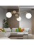 Florit 3'lü Eskitme Beyaz Camlı Modern Mutfak Yatak Odası Salon Avize 1