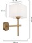 Rory Tekli Beyaz Şapkalı Eskitme Duvar Lambası Yatak Odası-Yatak Başı-Banyo Için Modern Aplik 5