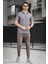 Allard Ottoman Kumaş Slim Fit Fermuarlı Kapüşonlu Erkek Tshirt 2