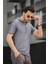 Allard Ottoman Kumaş Slim Fit Fermuarlı Kapüşonlu Erkek Tshirt 4