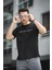 Unexplored Baskılı Comfort Fit Bisiklet Yaka Likralı Erkek Tshirt 3