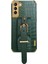 Samsung Galaxy S23 Timsah Doku Deri Kaplamalı Tpu Telefon Kapak Kayışı Kickstand Elektrokaplama Geri Kılıf (Yurt Dışından) 1