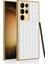 Samsung Galaxy S23 Ultra Elektrokaplama Çerçevesi Telefon Kılıfı Dokuma Doku Deri Kaplamalı Pc + Tpu Kapak (Yurt Dışından) 1
