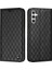 Samsung Galaxy A14 5g Litchi Doku Pu Deri Rfıd Engelleme Telefon Stand Kapağı Rhombus Kabartma Cep Telefonu Cüzdan Kılıfı (Yurt Dışından) 1