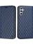 Samsung Galaxy A14 5g Litchi Doku Pu Deri Rfıd Engelleme Telefon Stand Kapağı Rhombus Kabartma Cep Telefonu Cüzdan Kılıfı (Yurt Dışından) 1