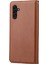Samsung Galaxy A34 5g Dış Kart Pu Pu Deri Kılıf Tam Koruma Manyetik Otomatik Azal Emilmiş Cüzdan Stand Telefon Kapağı (Yurt Dışından) 5