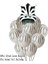 Mini Party Store Safari Zebra Balon Set 1