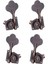 4x Bas Tuner Tuning Pegs Elektro Gitar Bas Gitar Halk Guitars 2L2R Kırmızı Bronz (Yurt Dışından) 1