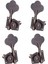 4x Bas Tuner Tuning Pegs Elektro Gitar Bas Gitar Halk Guitars 2L2R Kırmızı Bronz (Yurt Dışından) 3