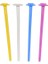 Renkli Plastik Tünek Küçük 18 Cm/50 Li 1