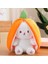 Sevimli Dönüşüm Tavşan Küçük Meyve Peluş Oyuncak Toy Tavşan Yastığı Havuç Çilek Tavşan Bebek Doll (Yurt Dışından) 1