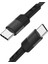 USB C Veri Hattı Kablo Aksesuarları 3.8mm Od Hızlı Şarj Kablosu Telefonlar Için 30CM Siyah (Yurt Dışından) 5