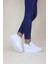 1662 Anatomik Tabanlı Fermuarlı Bayan Sneakers Ayakkabı - NKT01662-BEYAZ-39 2