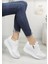 1662 Anatomik Tabanlı Fermuarlı Bayan Sneakers Ayakkabı - NKT01662-BEYAZ-39 3