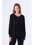 Volanlı Ipek Bluz Siyah K2213059_001 1