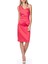 Tek Omuz Midi Boy Elbise Fuşya Y1411242_003 3
