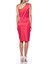 Tek Omuz Midi Boy Elbise Fuşya Y1411242_003 4