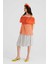 Transparan Turkuaz Straplez Bluz Oranj Y2213049_011 1