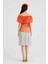 Transparan Turkuaz Straplez Bluz Oranj Y2213049_011 2