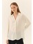 Krep Kadın Gömlek Ekru Y2313548_049 3