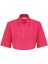 Crop Poplin Kadın Gömlek Fuşya Y2313538_003 7