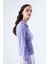 Büzgü Detaylı Kadın Gömlek Lila K2113538_017 6