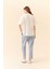 O Yaka Baskılı T-Shirt Beyaz Y2354108_002 2
