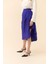 Drapeli Tafta Midi Etek Saks Y2315062_021 3