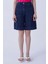 Cep Detaylı Denim Kadın Bermuda Lacivert Y2153905_015 1