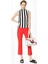 Kısa Ve Geniş Paça Pantolon Kırmızı Y9912012_006 6