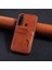 Xiaomi Redmi Note 8 Kılıf Zebana Kartlıklı Lüx Deri Kılıf Kahverengi 1