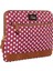 13-14 inch Burgundy Polka Dot Macbook- Laptop Çantası 2