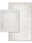 Gökkuşağı Doğal Pamuklu 2'li Banyo Kilim Seti 60X100+50X60 cm - Beyaz 1