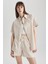 Oversize Fit Kısa Kollu %100 Pamuk Gömlek A6393AX23SM 4