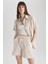 Oversize Fit Kısa Kollu %100 Pamuk Gömlek A6393AX23SM 6