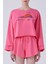 Desenli Crop Sweatshirt Pembe Y2154215_038 1