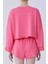 Desenli Crop Sweatshirt Pembe Y2154215_038 2