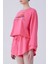 Desenli Crop Sweatshirt Pembe Y2154215_038 3