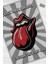 The Rolling Stones Çok Renkli Müzisyen Halısı Dokuma Geometrik Hediyelik Müzik Sever Halısı 2