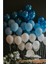 100 Adet Mavi-Beyaz-Lacivert Balon ve Balon Zinciri Konsept Balon Parti Süslemeleri 1