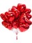 Sevgililer Günü Kalp Folyo Balon 40 cm 10 Adet Kalp Folyo Balon Seti 1