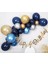 Doğum Günü Gece Mavisi Gold Kaligrafi Balon Zinciri Set Gece Mavisi Konsept Set Balon 1