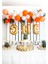 1 Yaş Doğum Günü Balon Set Gold One Yazılı Folyo Balon ve Turuncu Beyaz Lateks Balon Zinciri 1
