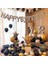 18 Yaş Doğum Günü Gümüş-Siyah Gold Parti Balon Seti (33 Parça) 1