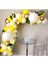 Krom Gold Pastel Beyaz Pastel Sarı Metalik Sarı Renklerde Balon Zincir 1