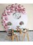 Krom Pembe Pastel Balonlar Balon Zinciri 1